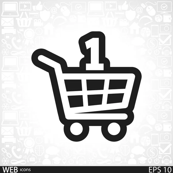 Shopping basket icon — Stock Vector