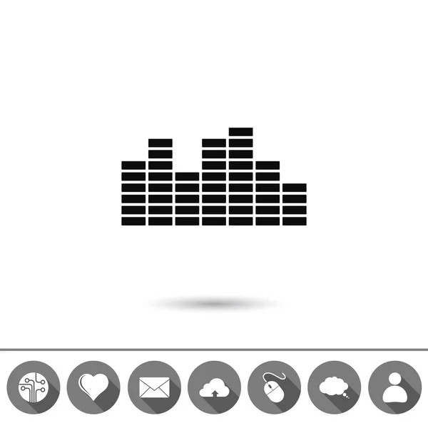 Icono de música Soundwave — Vector de stock