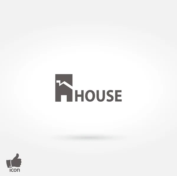 Flat House icon. — Stock Vector