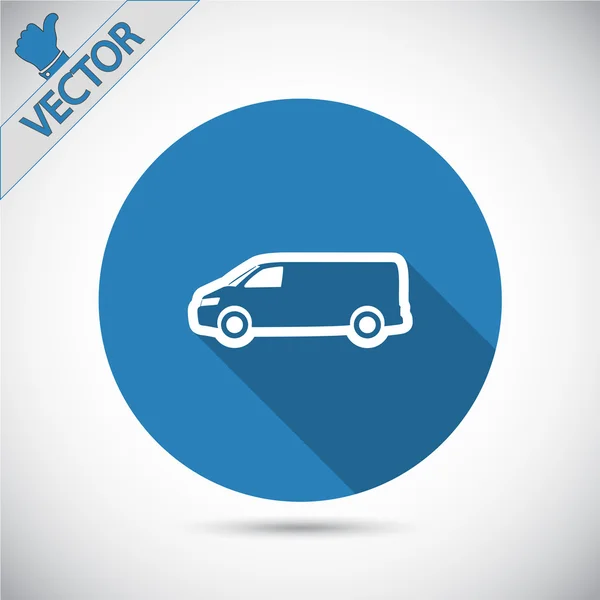 Vrachtwagen Flat Icon — Stockvector