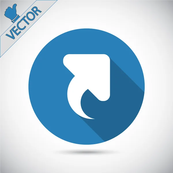 Icono flecha arriba — Vector de stock