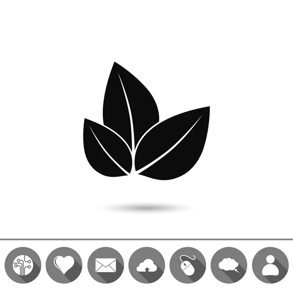 Icône feuilles d'arbre — Image vectorielle