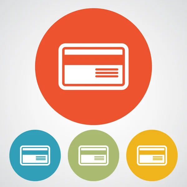 Банк кредитна картка значок — стоковий вектор