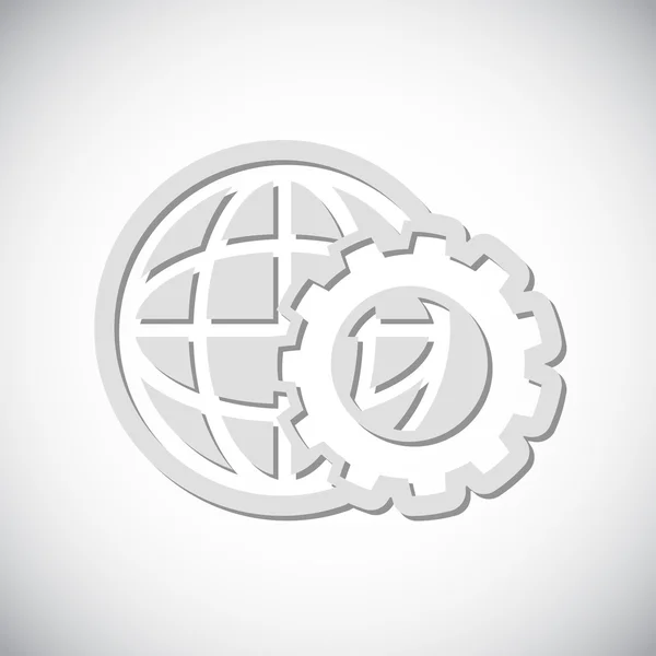Globe Icon Flat  design — Stock Vector