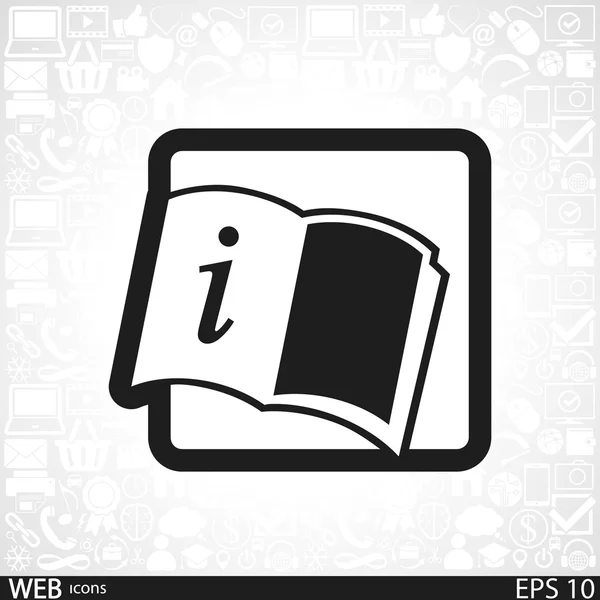 Libro abierto icono — Archivo Imágenes Vectoriales