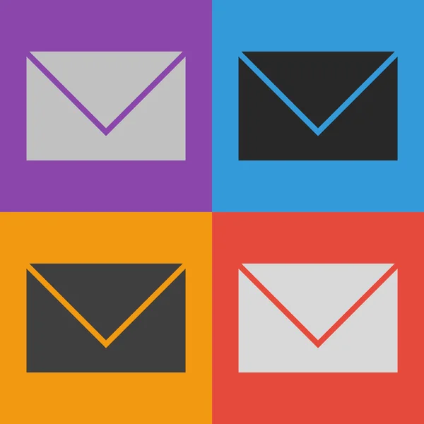 Sobre icono de correo — Vector de stock