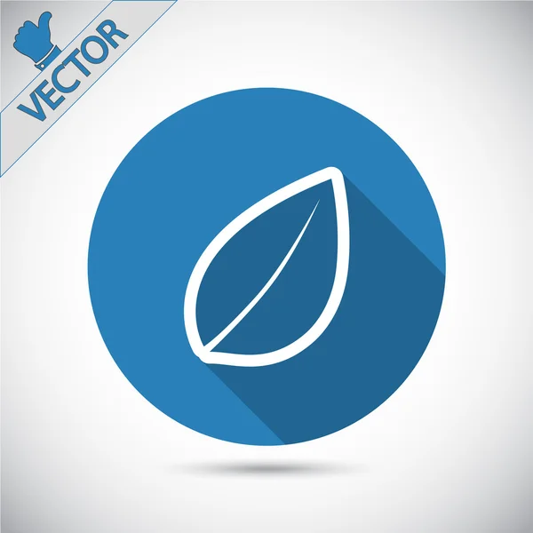 Icono de hoja — Vector de stock