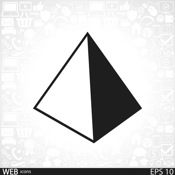 Pyramid icon design — Stock Vector