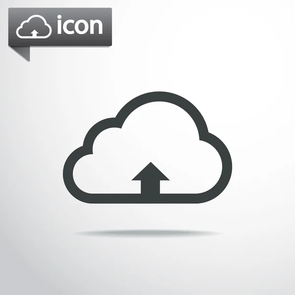 Nube subir icono — Vector de stock