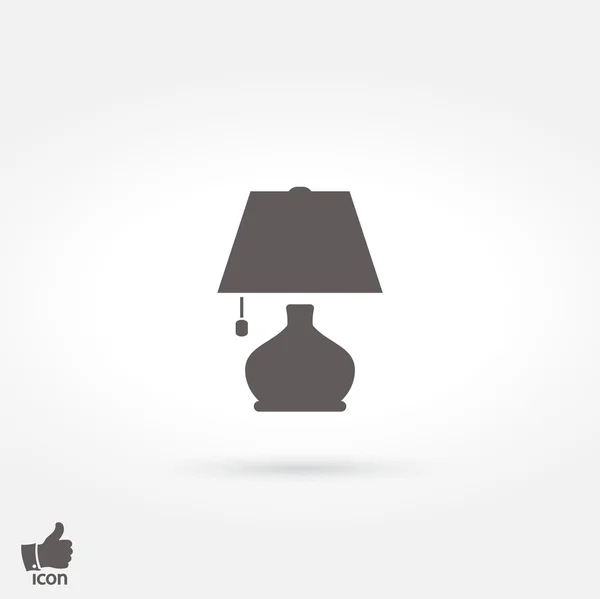 Conception d'icône de lampe — Image vectorielle