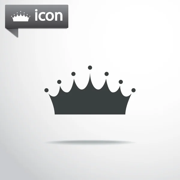 Design icona corona — Vettoriale Stock