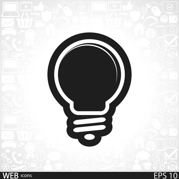 Light bulb icon — Stock Vector