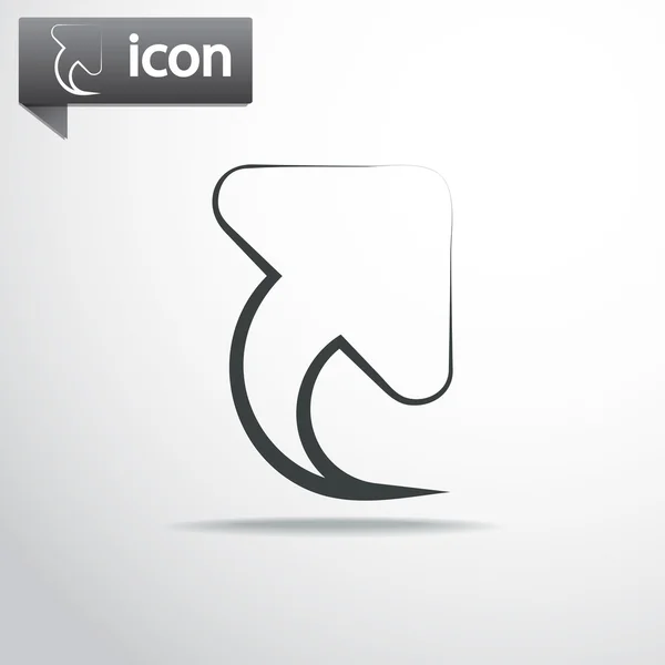 Icono flecha arriba — Vector de stock