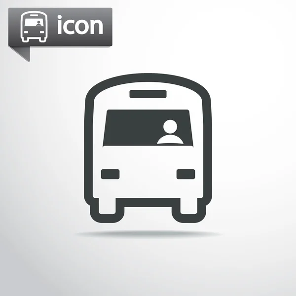 Diseño de icono de autobús — Vector de stock