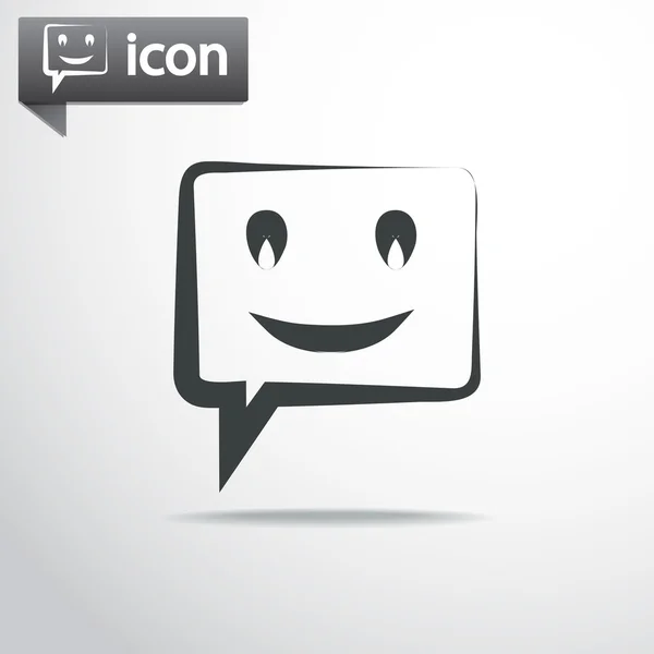 Glimlach Icoon — Stockvector