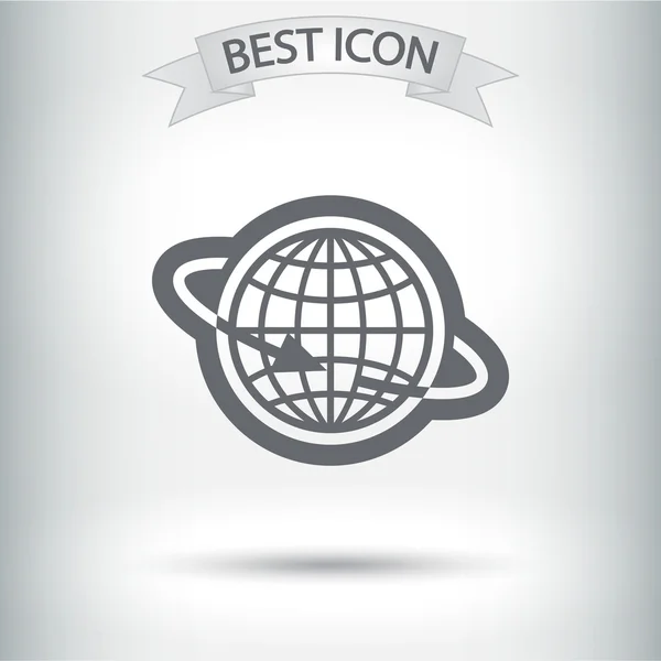 Дизайн Globe Icon Flat — стоковый вектор