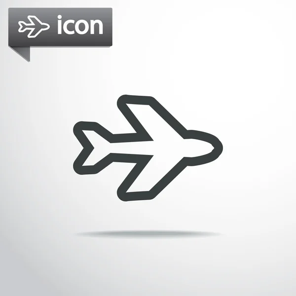 Desenho do símbolo do avião —  Vetores de Stock