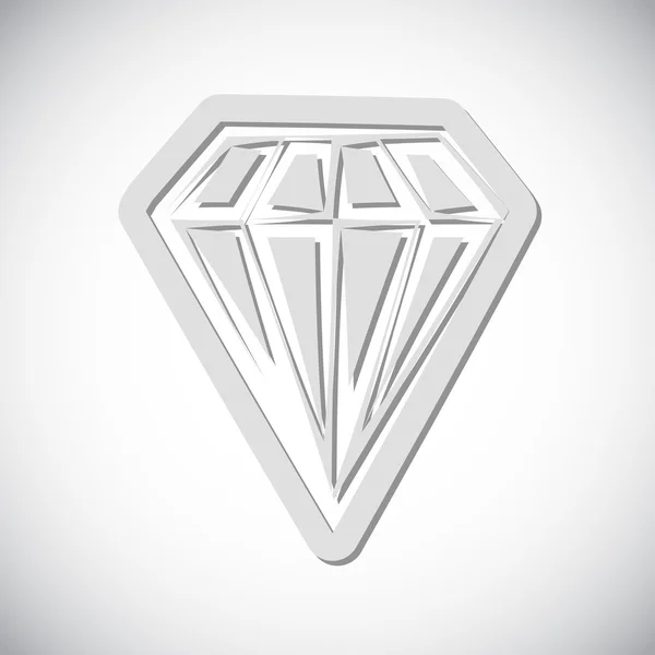 Icône diamant — Image vectorielle