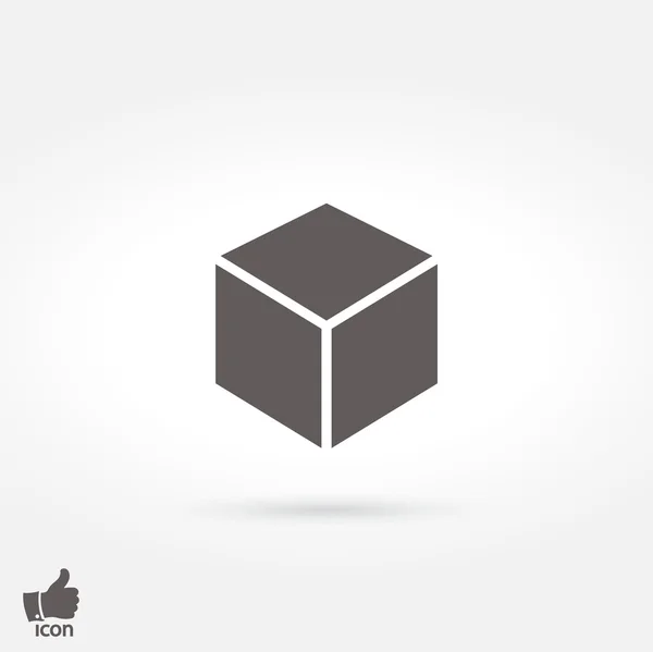 Icono de diseño del logotipo del cubo — Vector de stock