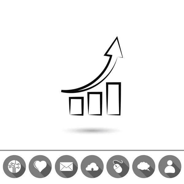 Infographic, chart icon — Stock Vector