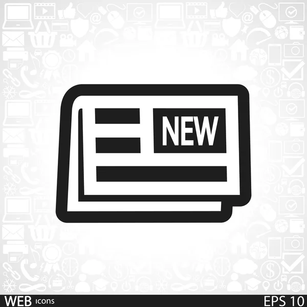 Newspaper icon design — Stock Vector