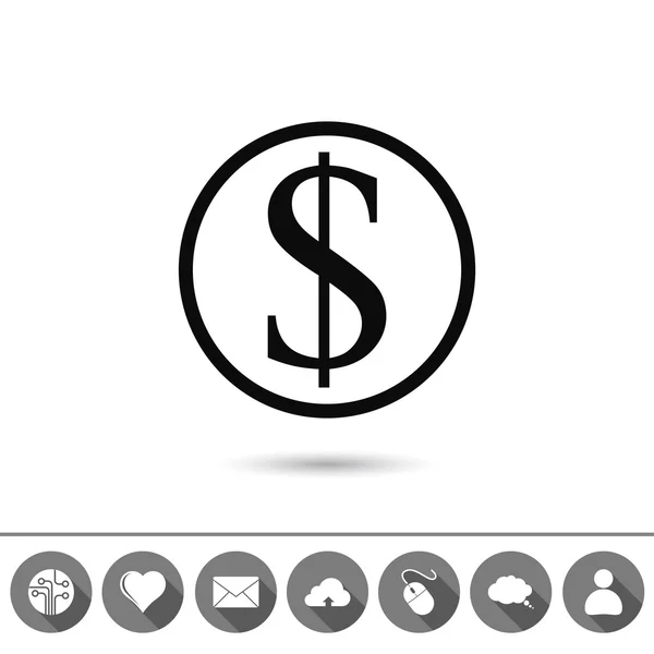 Design von Geldsymbolen — Stockvektor