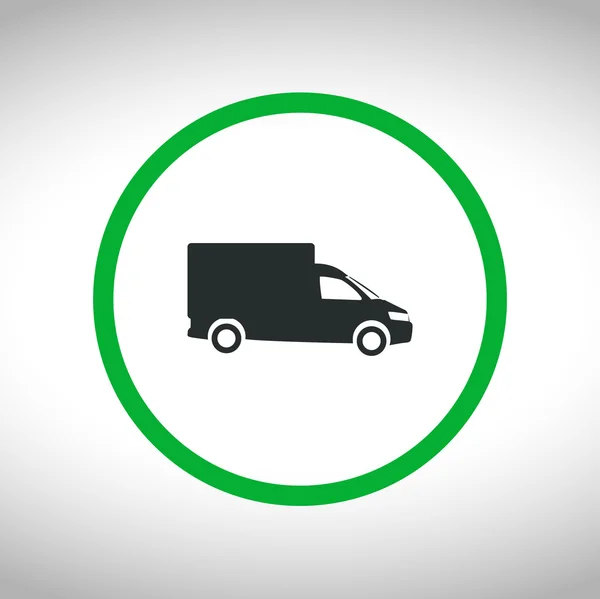 Truck flat icon — Stock Vector