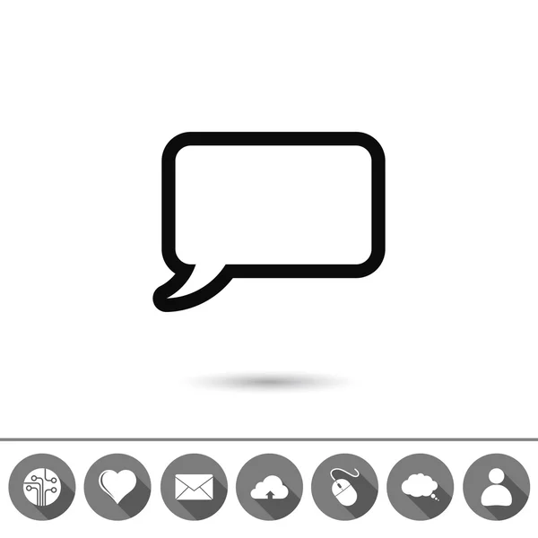 Comic speech bubbles icon — Stock Vector