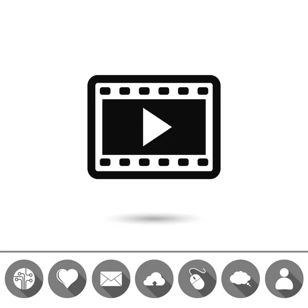 Video ikonu design — Stockový vektor
