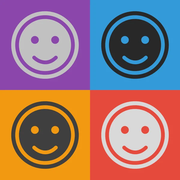 Design de ícone de sorriso —  Vetores de Stock