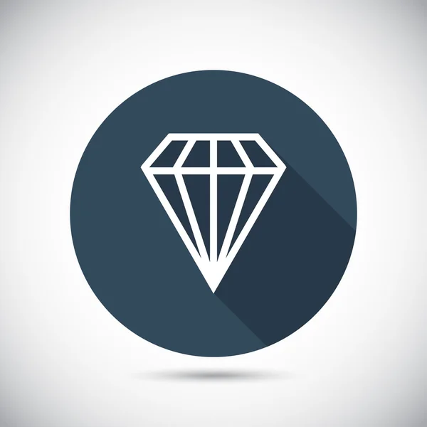 Diamantpictogram — Stockvector