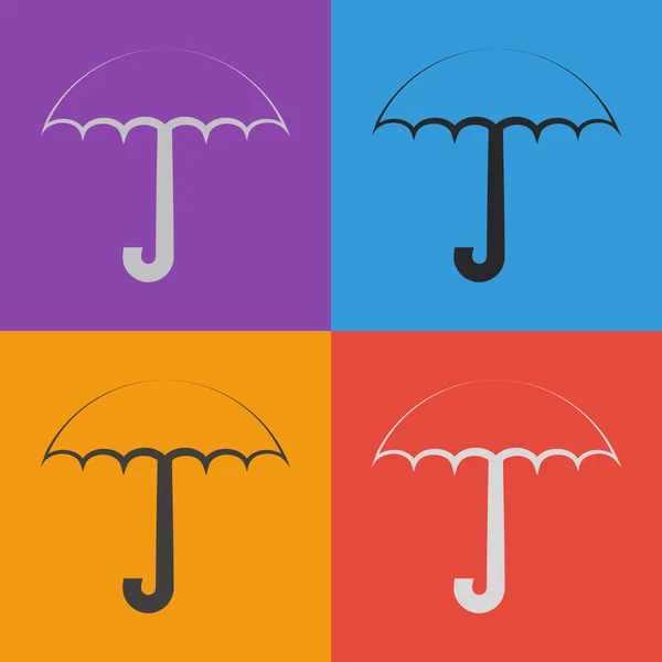 伞的图标设计 — 图库矢量图片