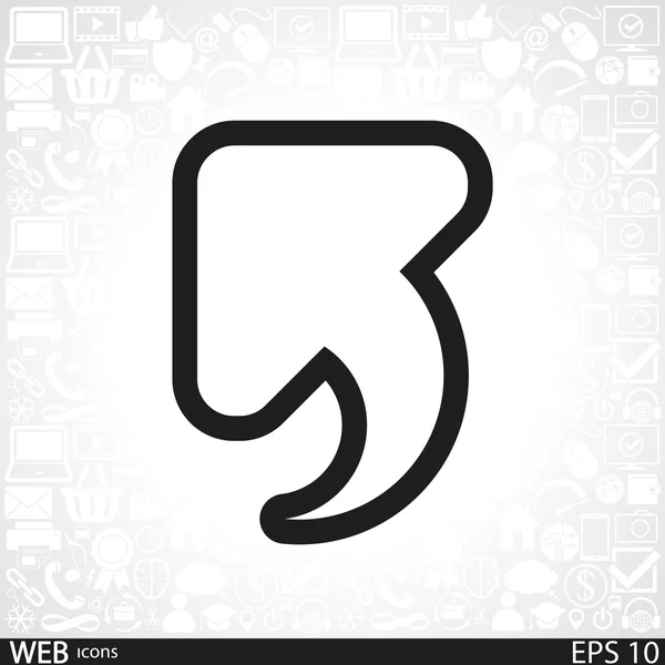 Undo icon, back arrow symbol — Stock Vector