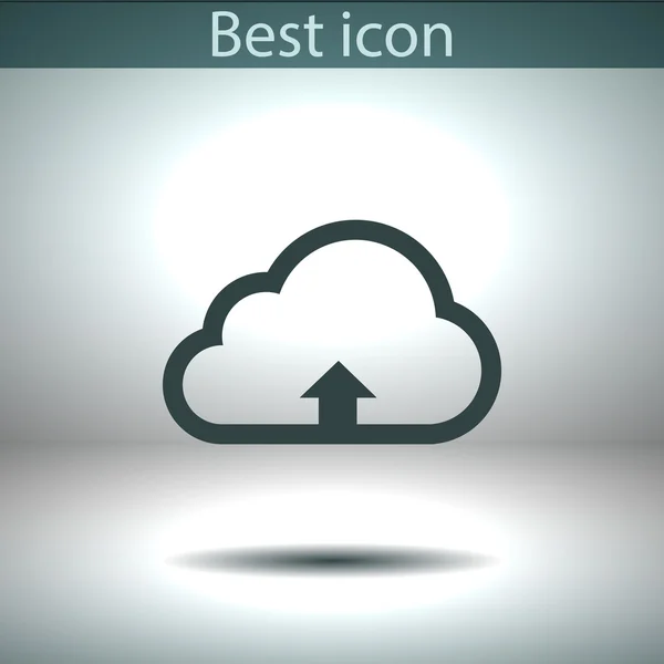 クラウドのアップロード アイコン — ストックベクタ