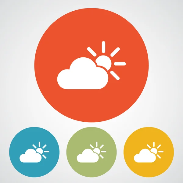 Cloud icon Estilo de diseño plano — Vector de stock