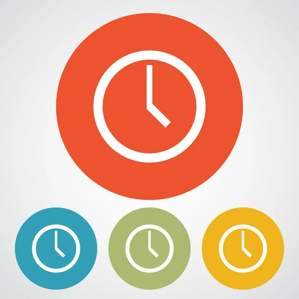 Reloj icono de diseño — Vector de stock