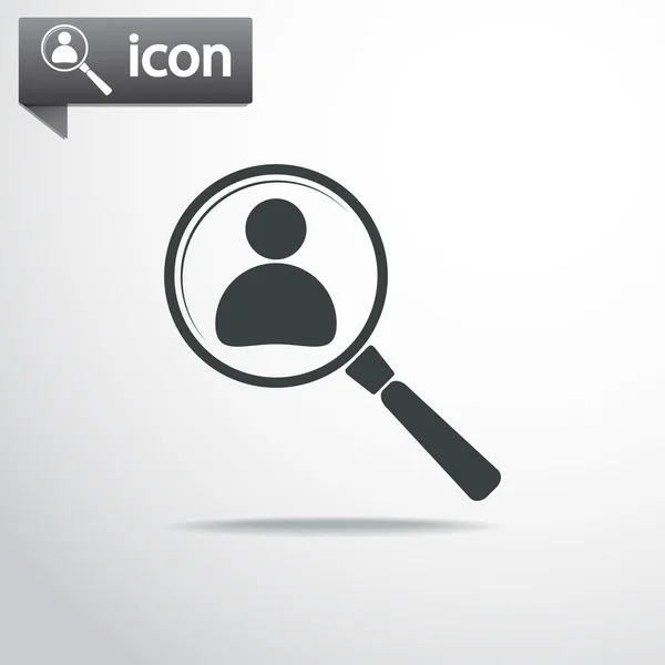 Looking for employee icon — Stock Vector