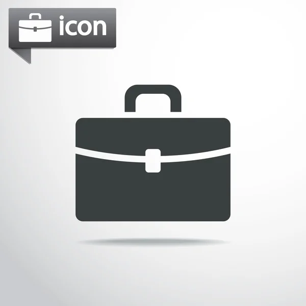 Briefcase icon design — Stock Vector