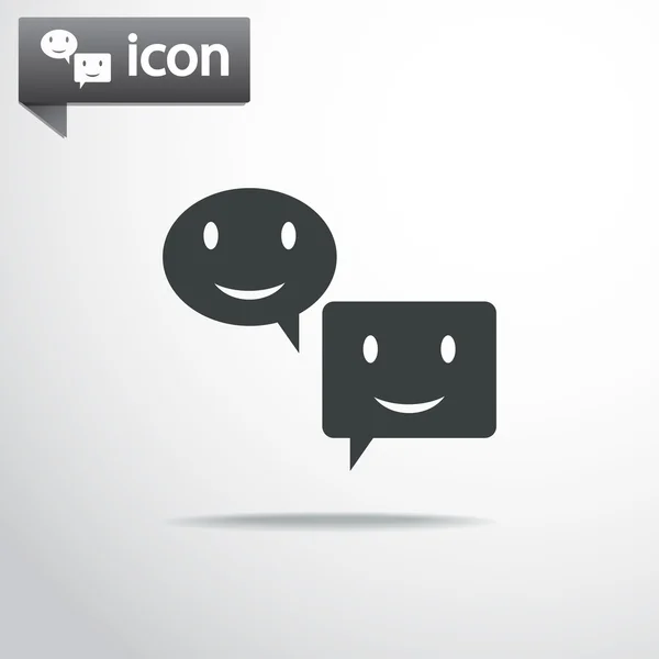 Icono de sonrisa — Vector de stock