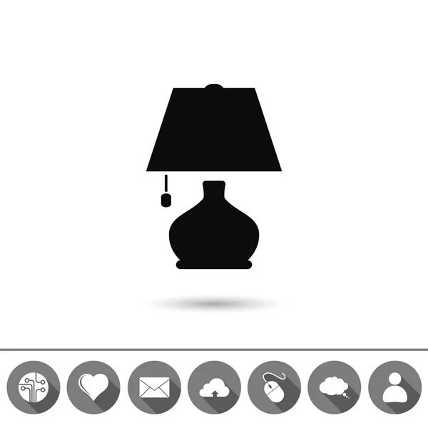 Lampa ikona designu — Wektor stockowy