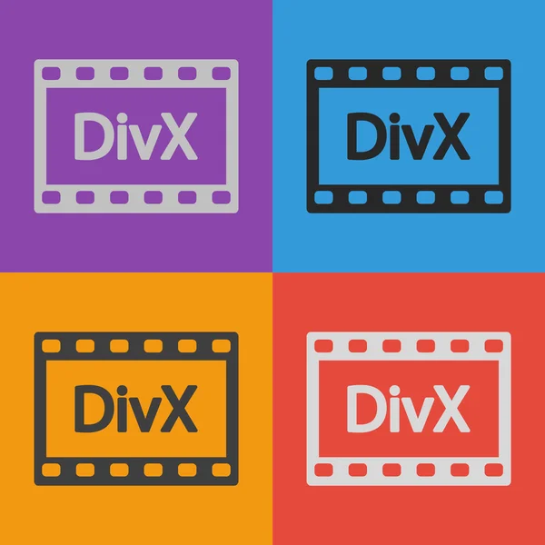 Divx 视频图标设计 — 图库矢量图片