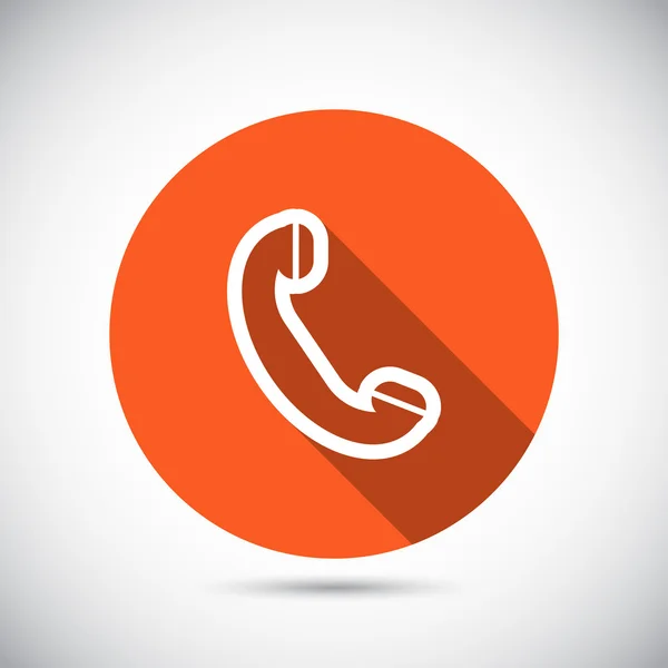 Telefon, flaches Symbol — Stockvektor