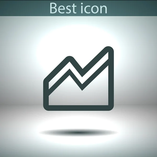 Infografía, icono del gráfico — Archivo Imágenes Vectoriales