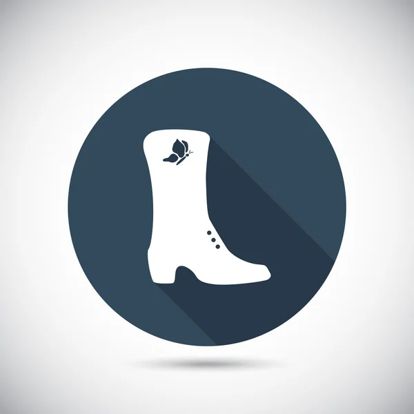 Womens schoenen pictogram — Stockvector