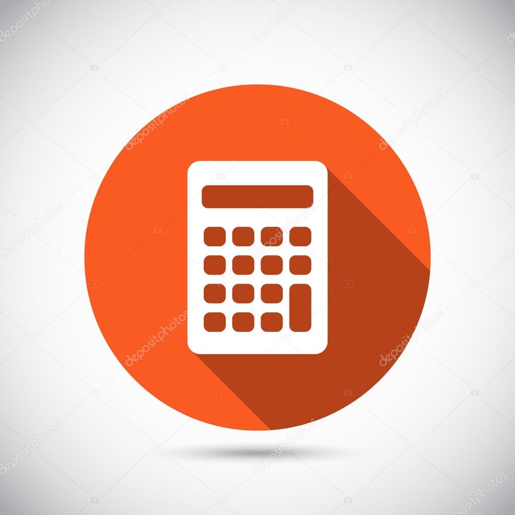 Calculator icon Flat design