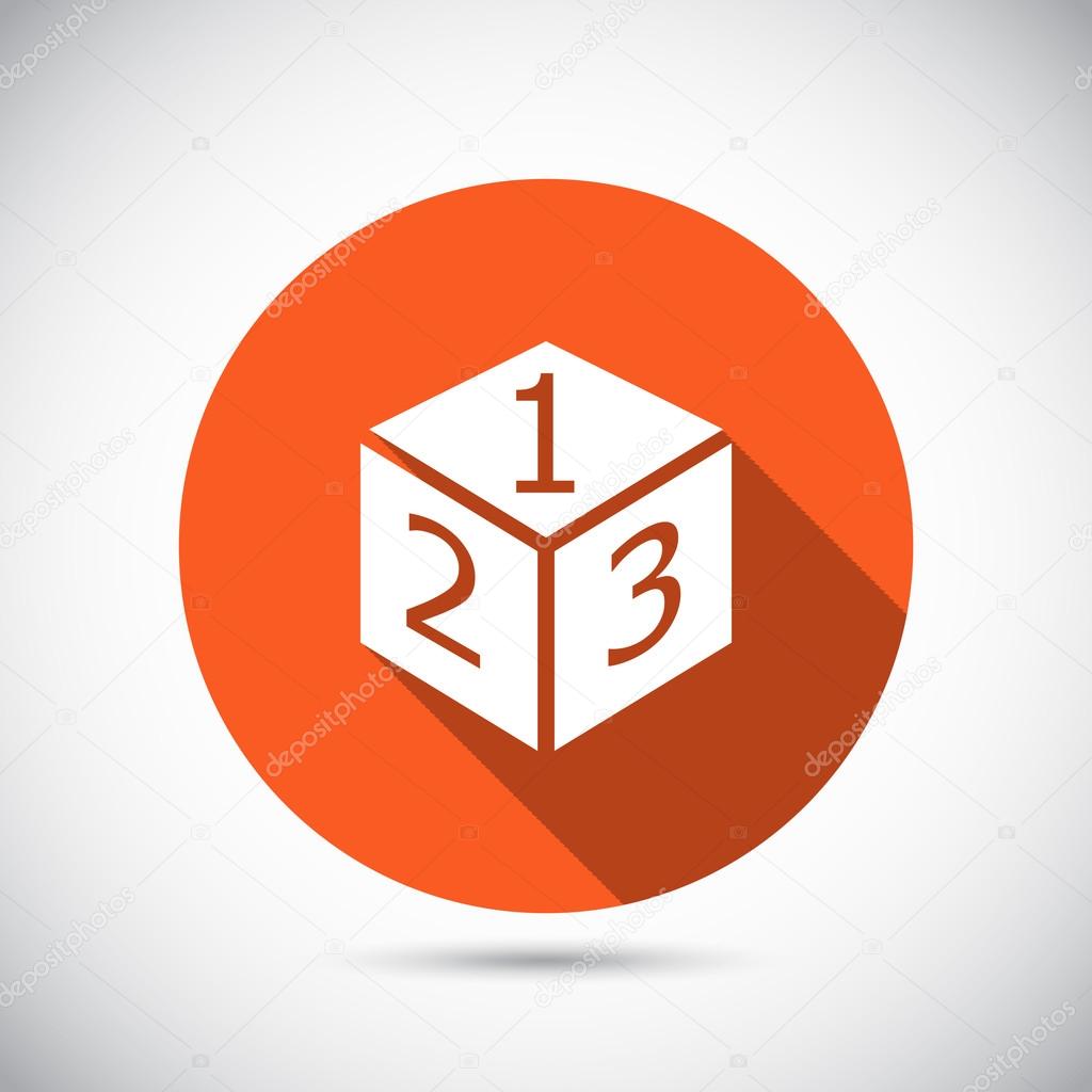 3d cube logo design icon