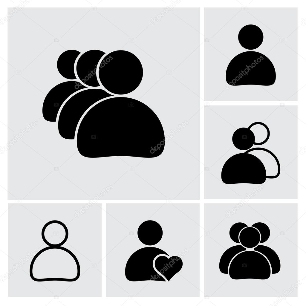 Business man icon set