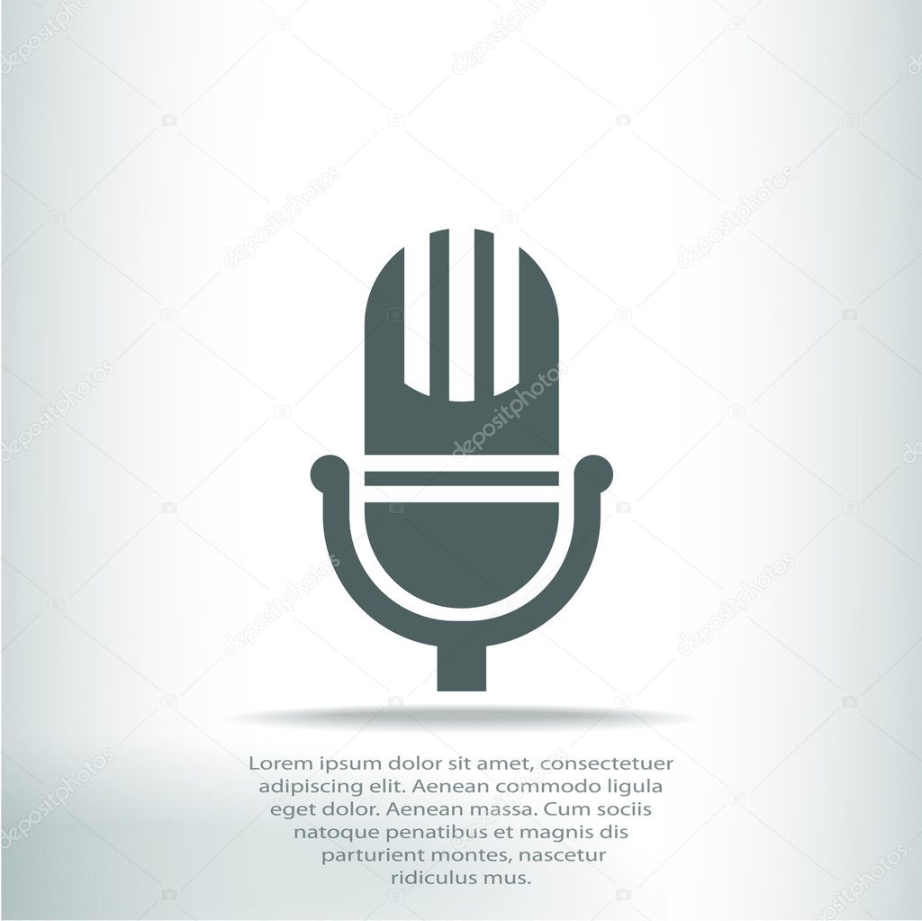 Microphone icon design