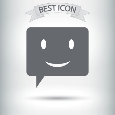 Gülümseyen baloncuk simgesi