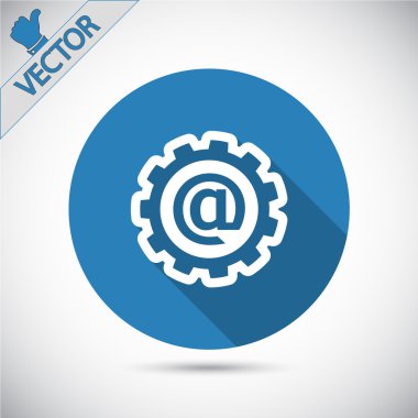 dişli simgesini illüstrasyon.